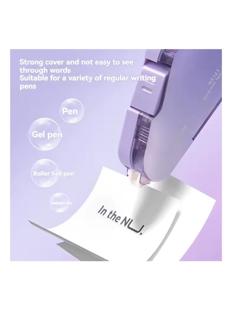 Deli 1-Piece Nusign Correction Tape 6 Meter Length Purple Body  - Image 4