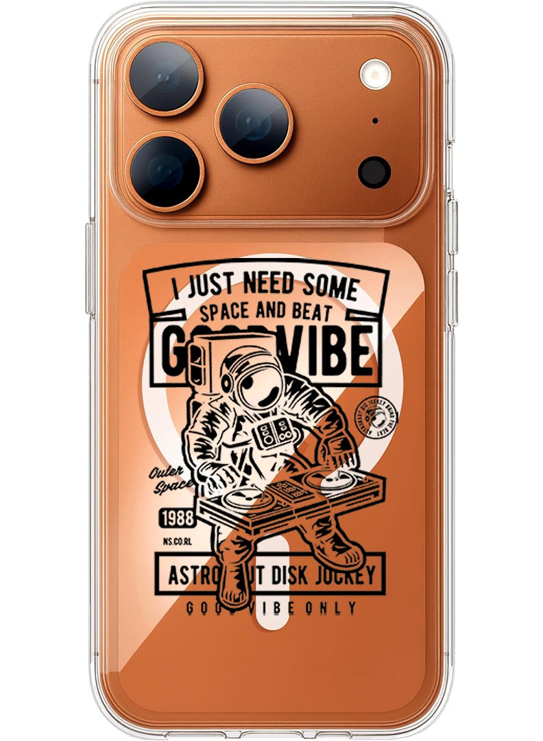 Theodor Magnetic Case for Apple iPhone 17 Pro Compatible with MagSafe Wireless Charging, Shockproof Phone Bumper Cover - Good vibes (2) - Image 1