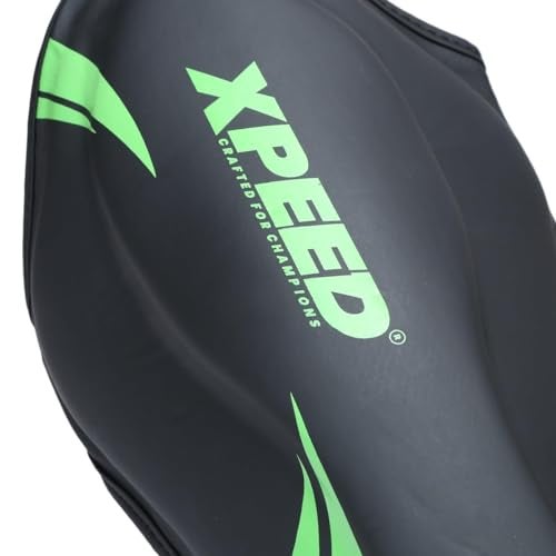 XPEED XP1806 Shin Pad/Shin Guard for Men and Women | Training Practice and Sports | Ultra Light Weight Shinguard with Ankle Adjustable | Hook and Loop Closure System (L, Green) - Image 5