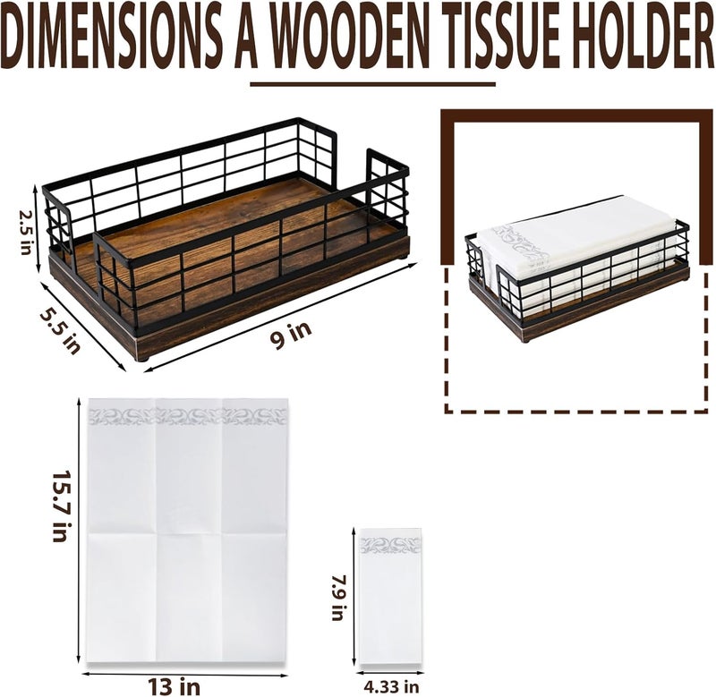 MSJGA Elegant Wooden Base Paper Holder – Stable, Durable, and Stylish Kitchen Dispenser - Image 3