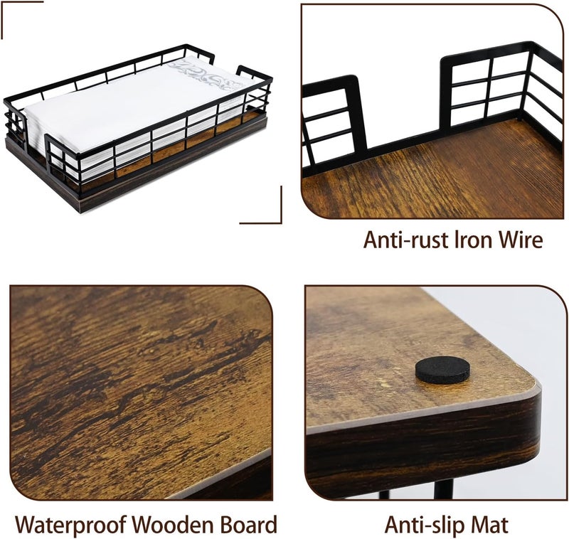 MSJGA Elegant Wooden Base Paper Holder – Stable, Durable, and Stylish Kitchen Dispenser - Image 5