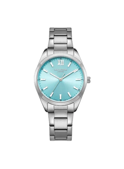 Lee Cooper Orologio Da Donna LC08014.130: Movimento Analogico Al Quarzo, Cinturino In Metallo Argento, Quadro Rotondo, Resistenza 3 ATM