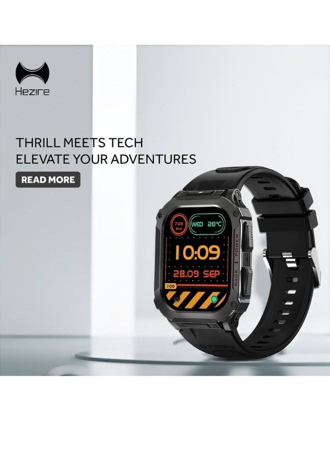 Hezire H- WATCH COMMANDO RUGGED SMART WATCH BLACK 