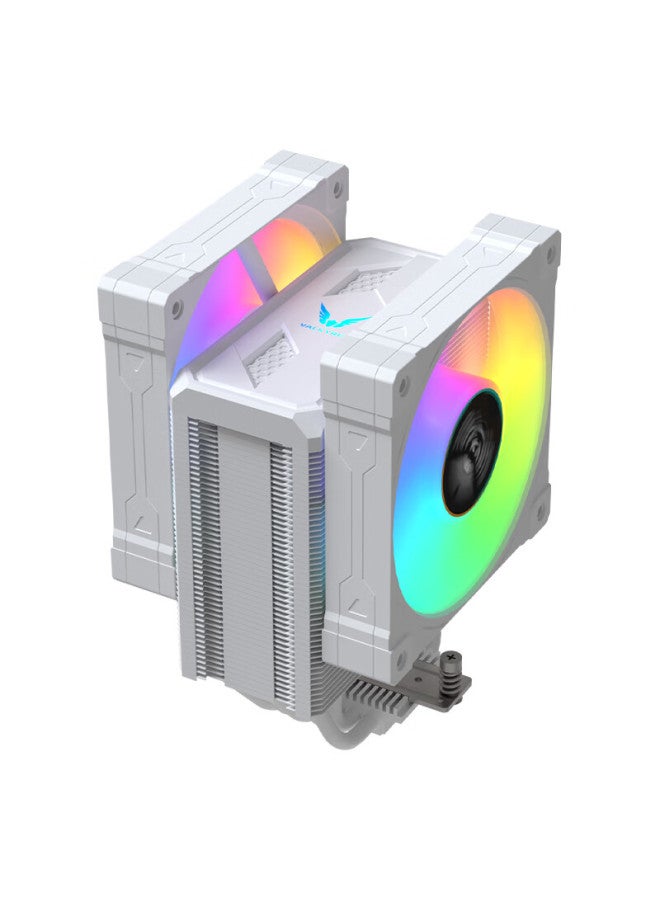 Valkyrie Cl125 White Vk Cpu Air Cooler, Anti-gravity 6 Heat Pipes Pure Copper Base, Supports Lga1700 Am5 Argb Lighting Effects - Image 1