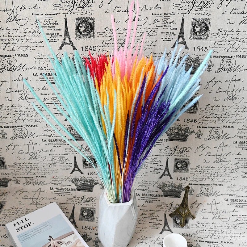 Bluejw Flower Nordic Style Dried Pampas Grass Decorative Reeds – Natural Small Dried Plants for Wedding & Home Decoration - Image 4