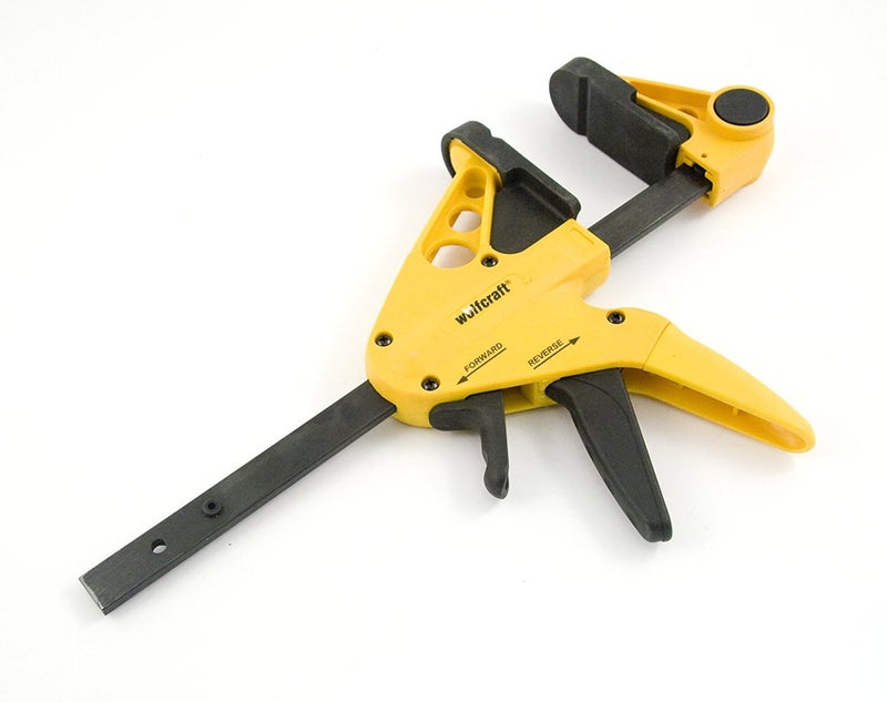 wolfcraft 3447403TV Quick-Jaw One-Hand Bar Clamp and Spreader, 6 - Image 1