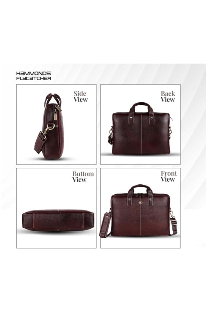  هاموندز فلاي كاتشر حقيبة رسول جلدية للمكتب واللابتوب تناسب لابتوب  بوصة - Image 5