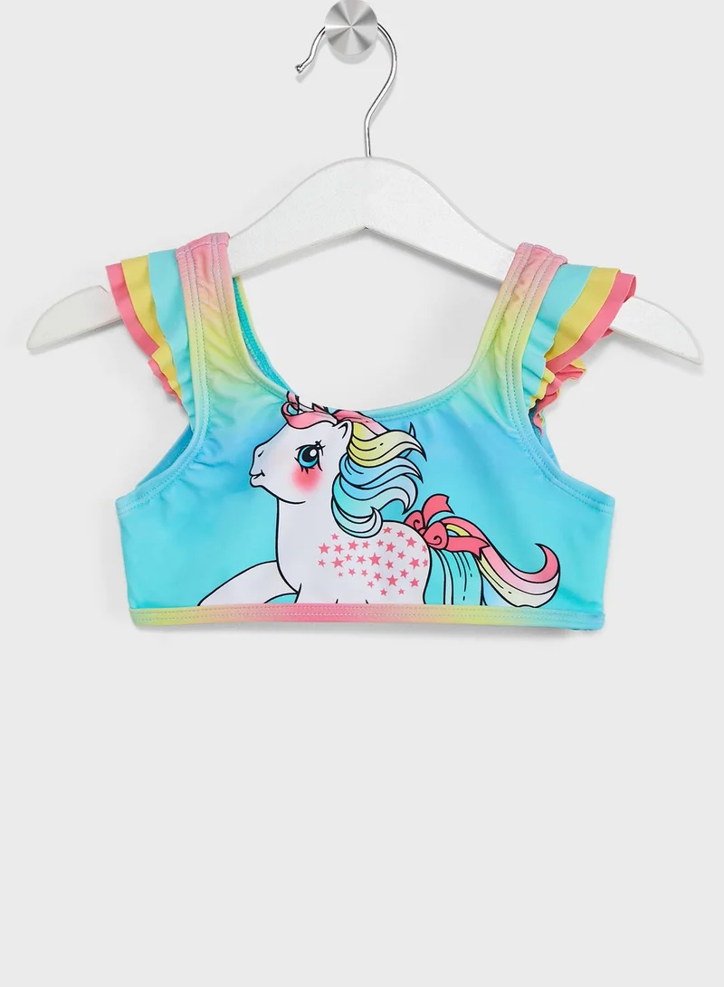 NAME IT Kids Unicorn Print Bikini Set