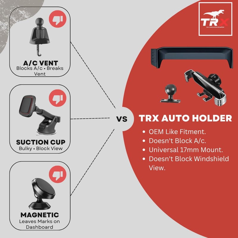 TRX AUTO Car Phone Holder For Mitsubishi Outlander 2022-2025 | Multimedia Screen Fixed Bracket Base Car Phone Holder | Accessories Fit for Mitsubishi Outlander 10.25 Inch Screen - Image 3