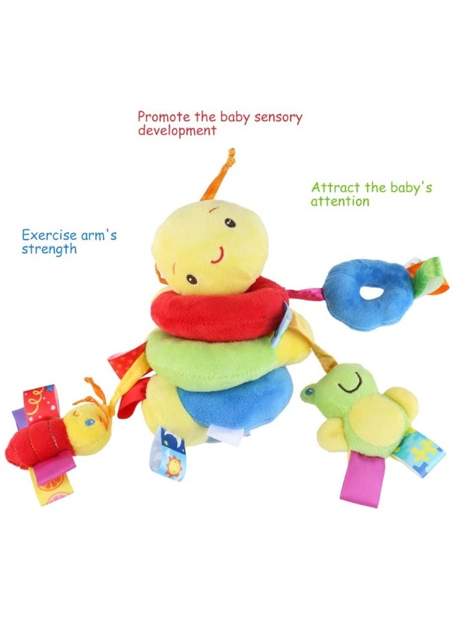 Uonlytech Baby Crib Hanging Rattles Toys, Car Seat Toy Hanging Rattles Spiral Stroller Crib Cot Toy Spiral Toy Pram Hanging for Babies Boys and Girls - Image 3