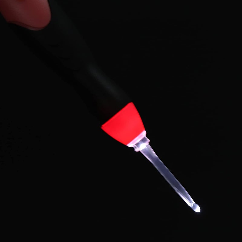40 قطعة مجموعة خطافات كروشيه قابلة للشحن عبر USB مع إضاءة LED، أدوات حياكة، خطافات كروشيه مضيئة، مجموعة خطافات كروشيه مضيئة، إبر حياكة وأدوات خياطة، مجموعة خطافات كروشيه وإبر حياكة - Image 4