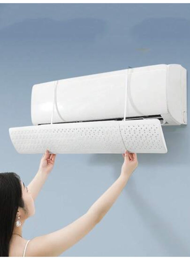 ال سي عاكس مكيف الهواء، حاجب الرياح لمكيف الهواء، عاكس تدفق مكيف الهواء المنفصل القابل للتعديل يمنع مكيف الهواء من النفخ مباشرة، مناسب للمنزل والمكتب، حاجب الرياح القابل للسحب 95 سم - Image 5