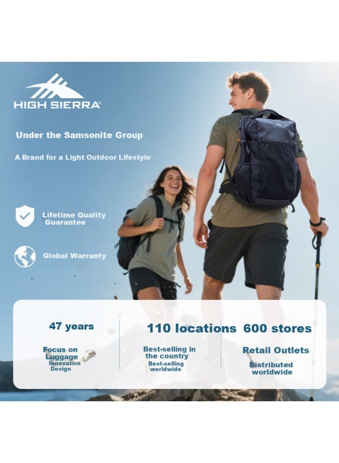 High Sierra Lightweight Outdoor Hiking Backpack Uni Water-resistant Climbing Shoulder Bag Large Capacity Daily Commute Laptop Bag - Image 1