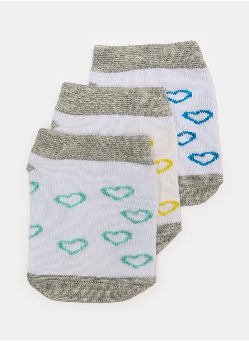 STITCH Baby Pack of 3 Lycra Ankle Socks  - Image 1