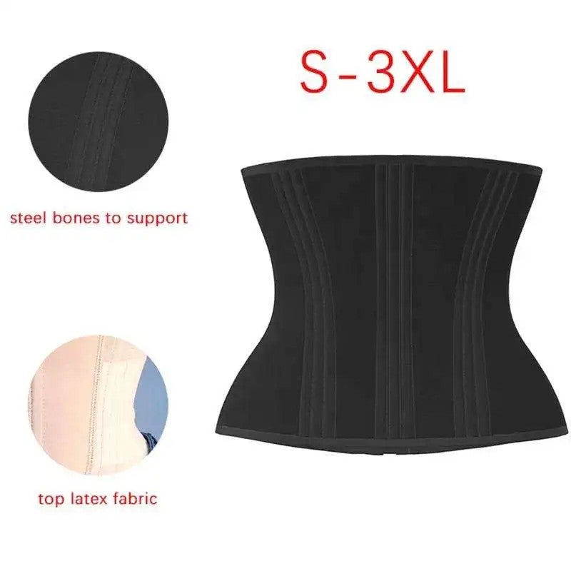 Bluejw Latex Waist Cincher Trimmer - 3 Rows Hook Tummy Control Shapewear - Colombian Fajas Moldeadora Corset Waist Trainer for Women - Image 2