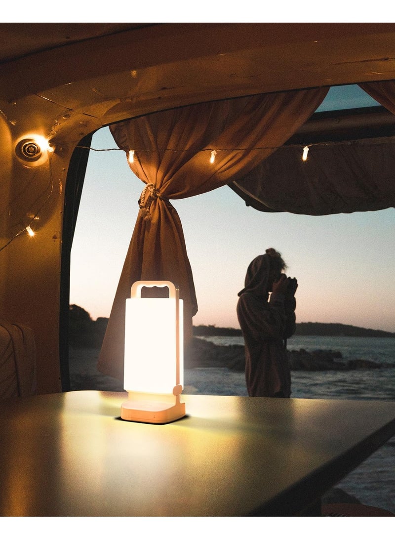 Arabest Solar Camping Lantern 6000mAh, USB Rechargeable Camping Light & Power Supply, Dimmable LED Night Lamp with Up to 80Hrs Runtime, Survival Gear for Emergency, Hurricane, Hiking & Outdoor, Indoor Use - Image 5