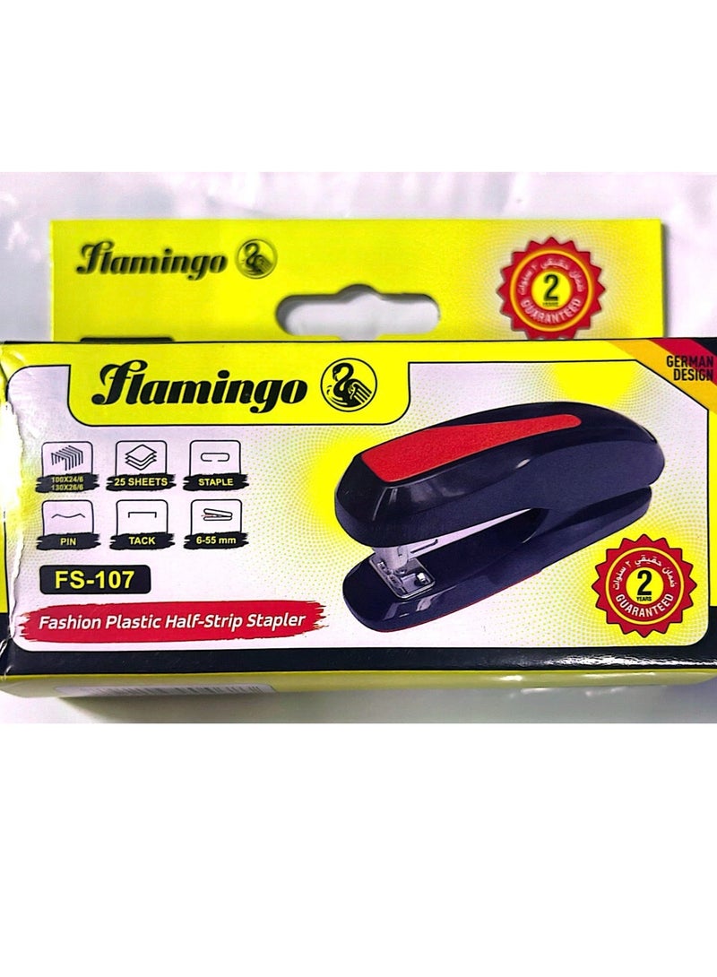Flamingo Fashion Plastic Half-Strip Stapler FS-107