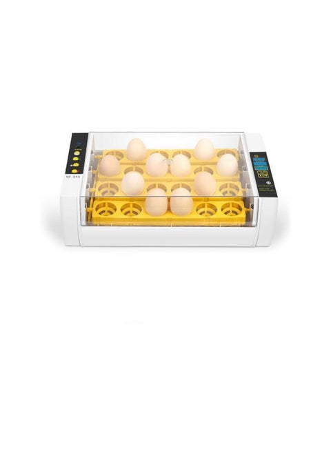 Egg Incubator Hatcher, 24 Eggs Incubator Hatcher Machine Digital Fully Automatic Incubator for Chicken Eggs, Poultry Hatcher for Chickens Ducks Goose Birds