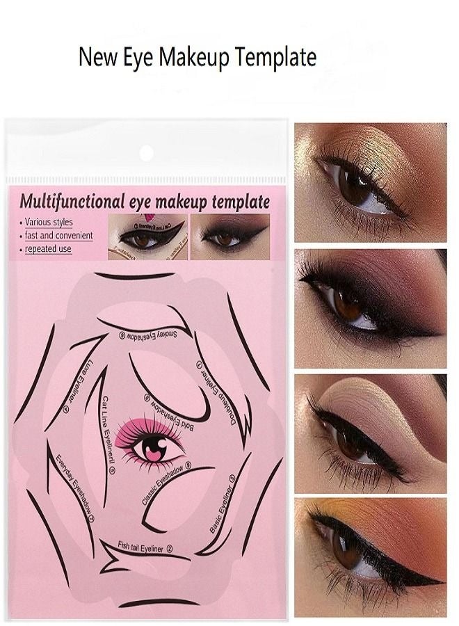Generic Eyeliner Sticker Six in One eye shadow eyeliner Makeup Aid eyeliner eye shadow Card Cat Eye Makeup  - Image 1