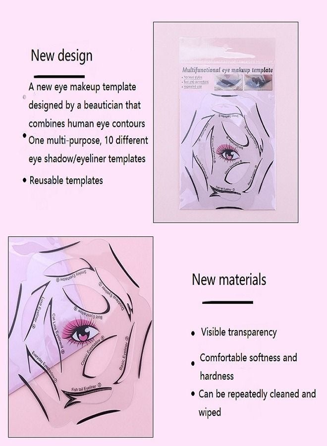 Generic Eyeliner Sticker Six in One eye shadow eyeliner Makeup Aid eyeliner eye shadow Card Cat Eye Makeup  - Image 4
