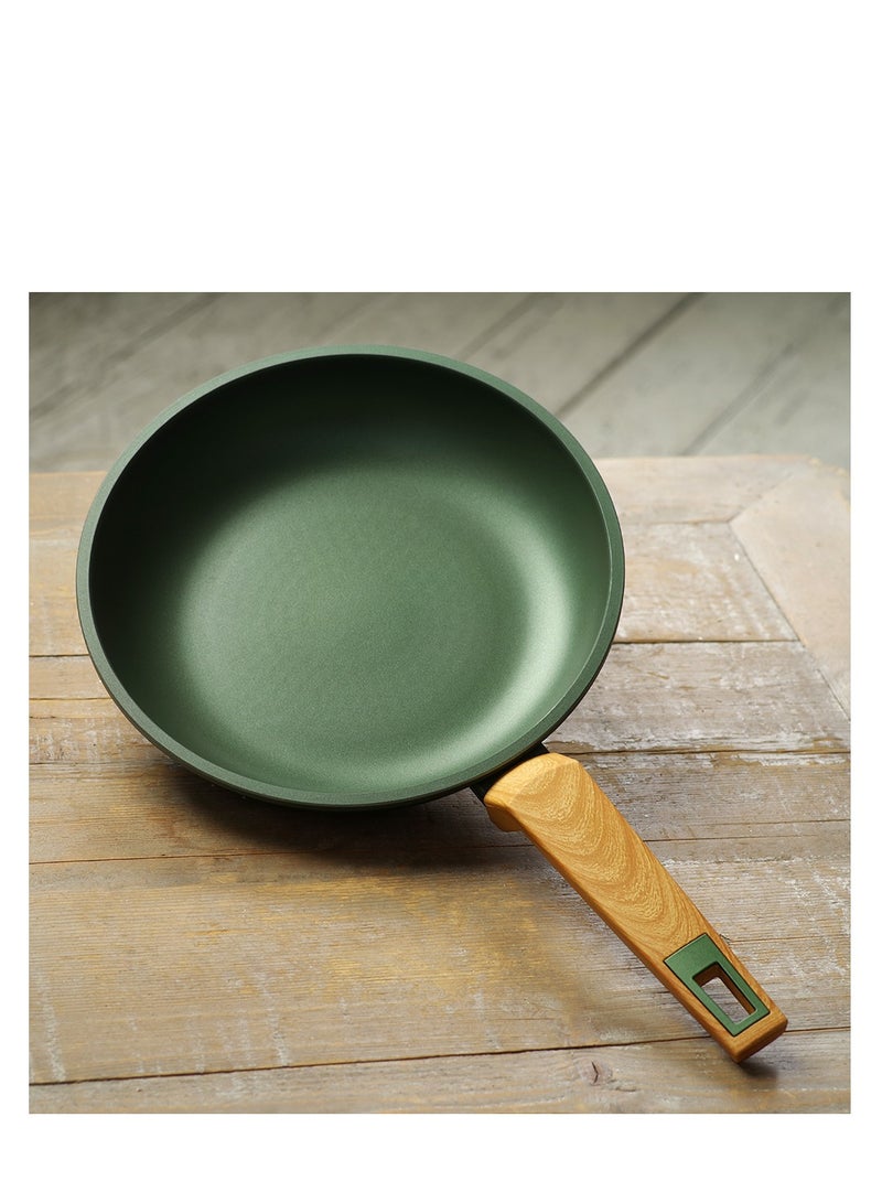 Fissman Frying Pan 28cm, Non-Stick  Aluminum TouchStone Ceramic Coating Frypan Olivi Series Bakelite Soft-Touch Coating Handle with Induction Compatible for all Cooktops  - Image 1
