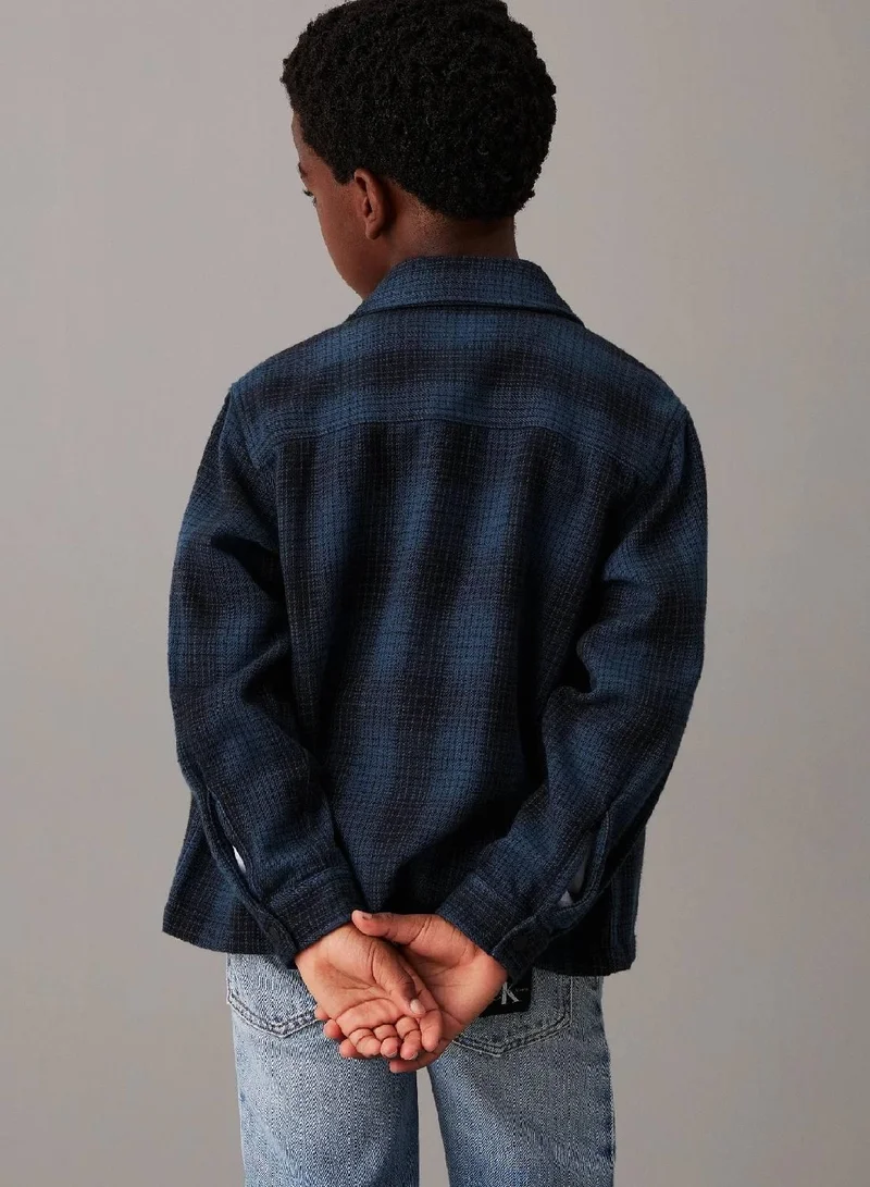 كالفن كلاين جينز قميص بنقشة مربعات