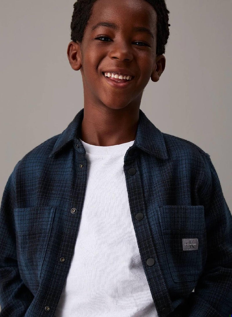 كالفن كلاين جينز قميص بنقشة مربعات - Image 3