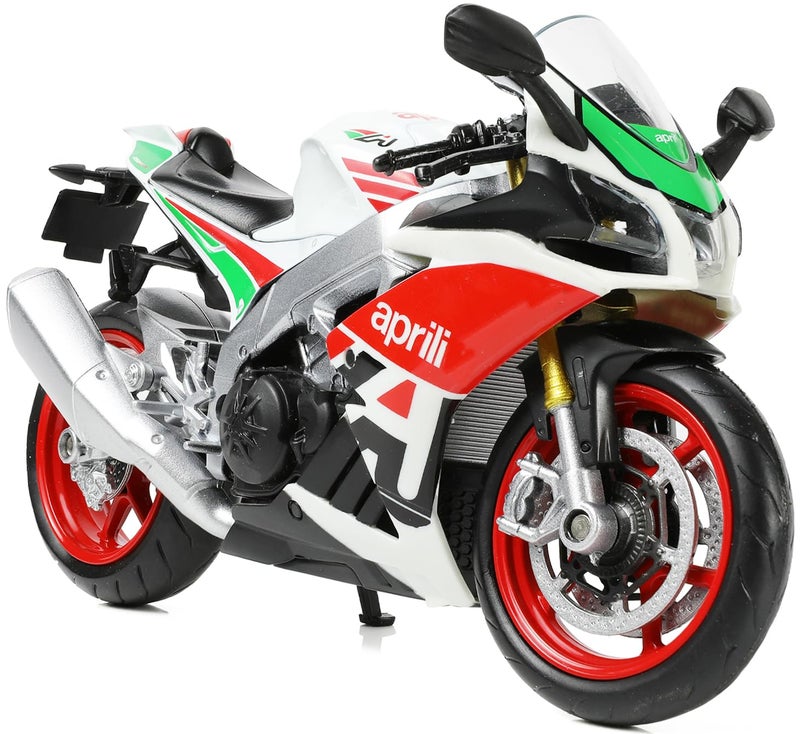 Risopen 112 Motorcycle Model Toy Compatible for Aprilia RSV4 RR1000 Metal Diecast Mini Motorbike No Assembly Required Display Gift for Adult Collectors - Image 2