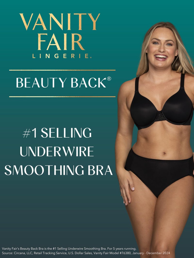Vanity Fair Women's Plus Size Full Figure Beauty Back Smoothing Bra, Underwire-Beige, 42D - Image 5