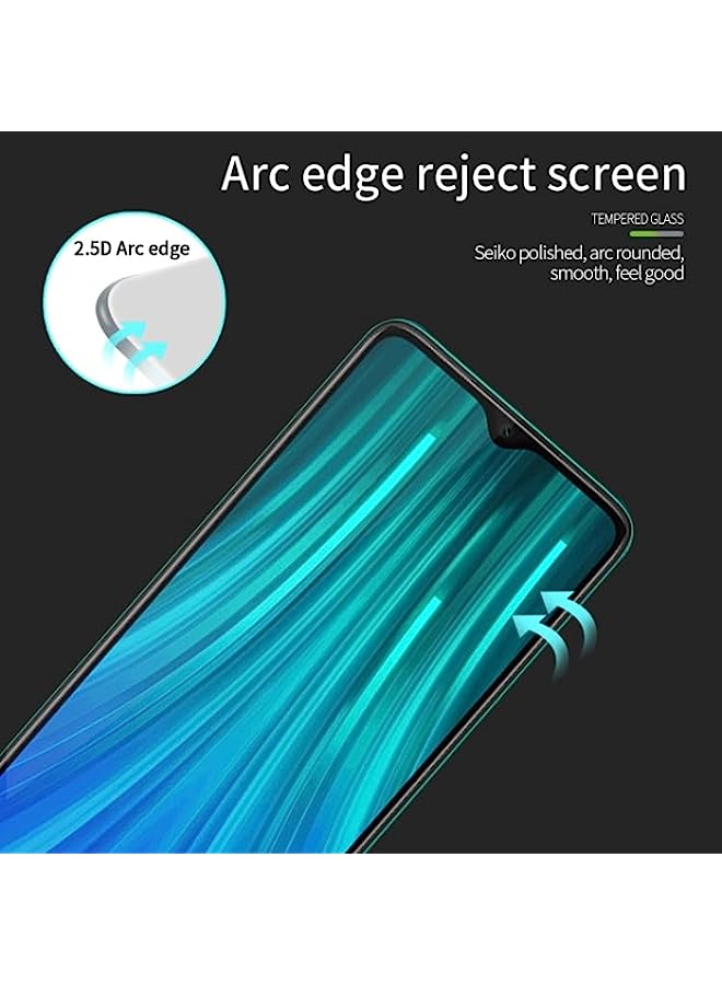 MOFI Tempered Glass Screen Protector Compatible For Xiaomi RedMi Note8 Pro MOFI 9H 2.5D Full Screen Tempered Glass Film Black - Image 4