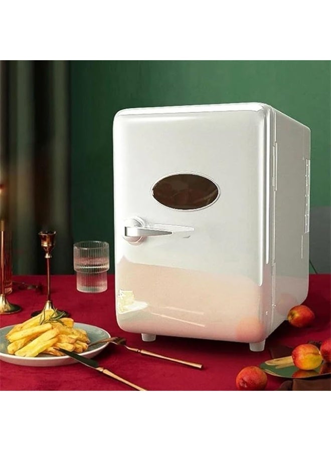 White Mini Portable Personal Fridge Cooler for car, 4 Liter Capacity fits Six Cans, Chills Six 350 ml Cans, 100% Freon-Free & Eco Friendly Beverage Cooler - Image 4