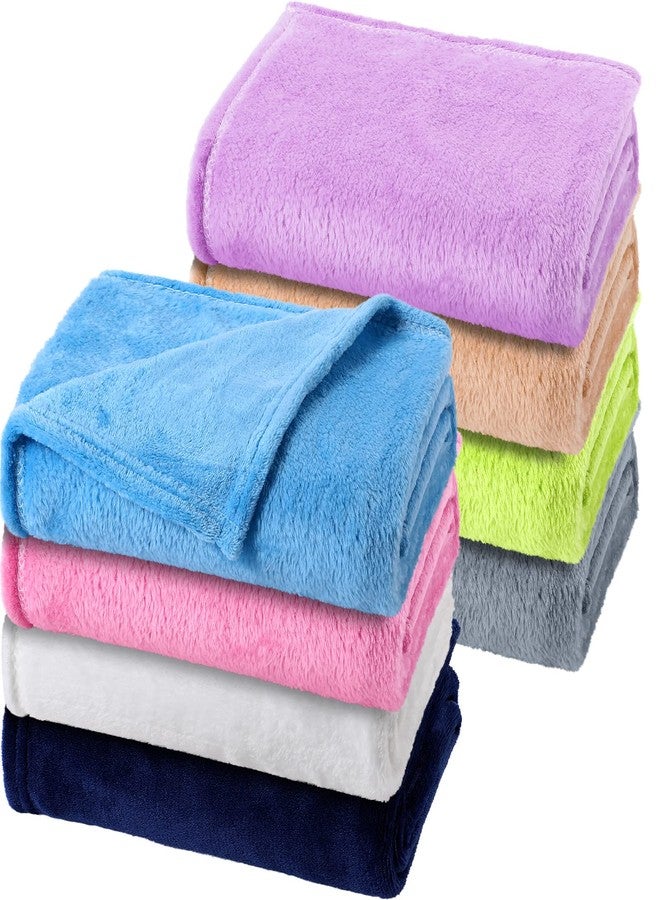 Reginary 8 Pcs Fuzzy Baby Blankets 30" x 40" Toddler Daycare Nap Soft Warm Plush Newborn 2025 Summer Receiving Essentials Infant Boy Girl Gift Nursery Swaddling Cozy Kid Cot Blankets for Crib Stroller Outdoor - Image 1