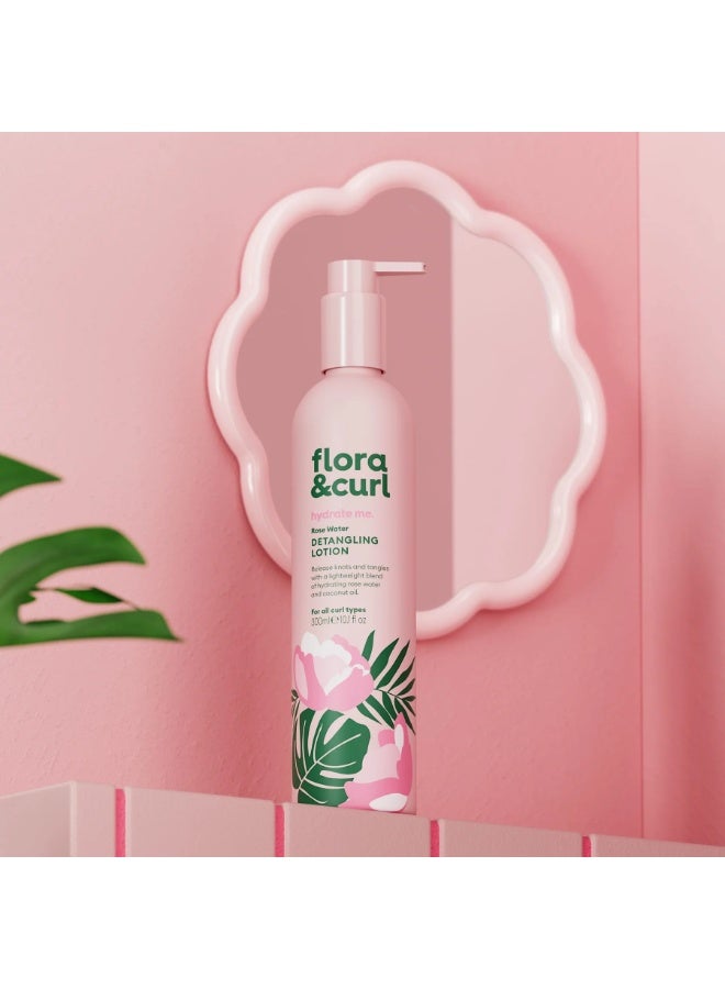 Flora & Curl hydrate me. Rose Water Detangling Lotion 300ml - Image 3