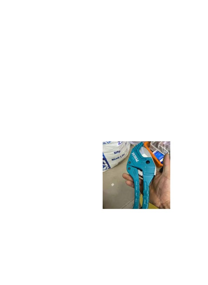 TOTAL TOTAL PVC Pipe Cutter 3-42mm, Heavy Duty Aluminum, 193mm Length, Durable Pipe Cutter for PVC, PEX, and Plastic Pipes  - Image 4