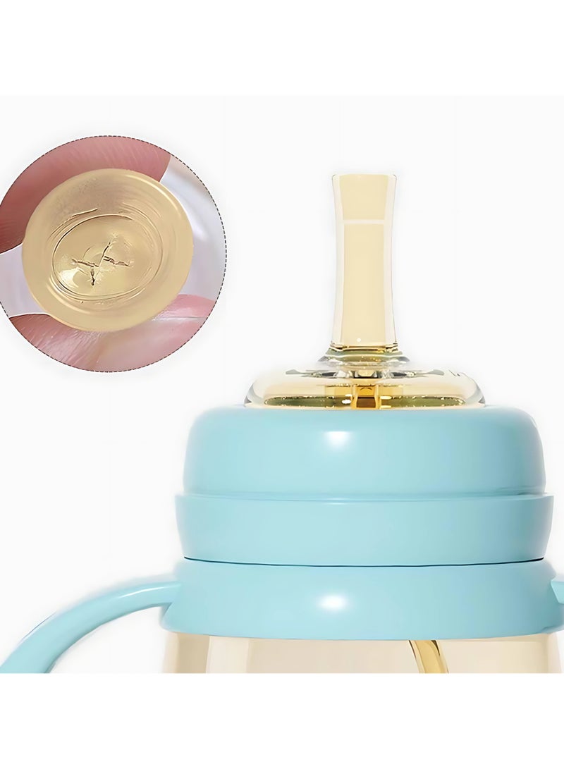 Twisoo Sippy Cups for 1+ Year Old, 240ml Spill-Proof Training Cup with Spout & Weighted Straw, PPSU No-Spill Toddler Cup with Handle, Leak-Proof Baby Cup ( Pink ) - Image 5