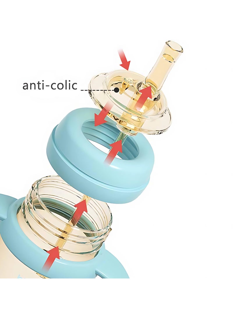 Twisoo Sippy Cups for 1+ Year Old, 240ml Spill-Proof Training Cup with Spout & Weighted Straw, PPSU No-Spill Toddler Cup with Handle, Leak-Proof Baby Cup ( Pink ) - Image 4