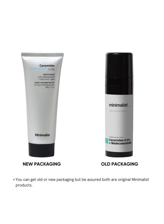 MINIMALIST 0.3% Ceramide Face Moisturizer For Barrier Repair & Deep Moisturization | Daily Repairing Face Moisturizing Cream | For Oily - Combination Skin | 50G  - Image 5