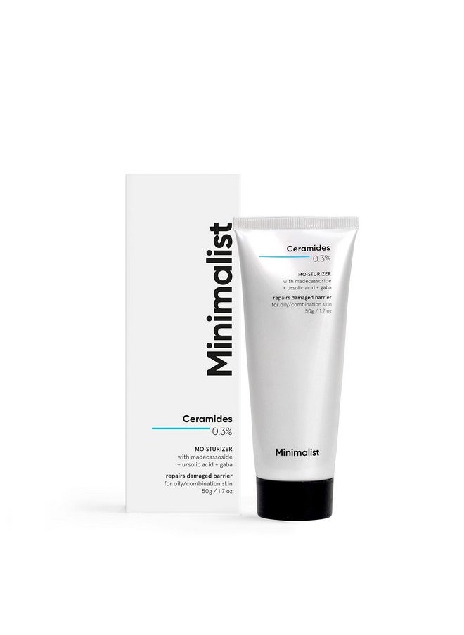 MINIMALIST 0.3% Ceramide Face Moisturizer For Barrier Repair & Deep Moisturization | Daily Repairing Face Moisturizing Cream | For Oily - Combination Skin | 50G  - Image 1