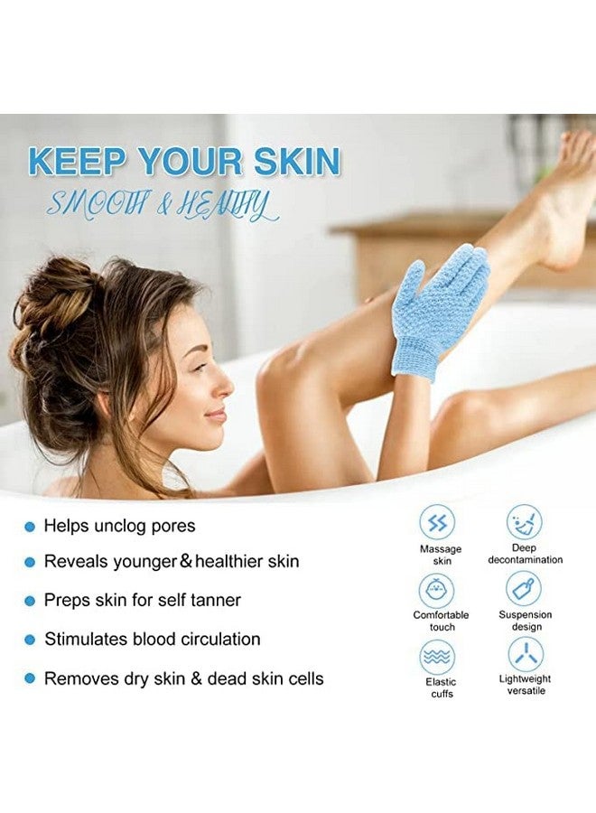Yiclick Heavy Exfoliating Gloves, Exfoliating Body Scrubber For Bath Shower Exfoliation, Body Scrub Exfoliator For Dead Skin Remover, Exfoliate Sponge Loofah Washcloth Mitt Men Women - Image 4