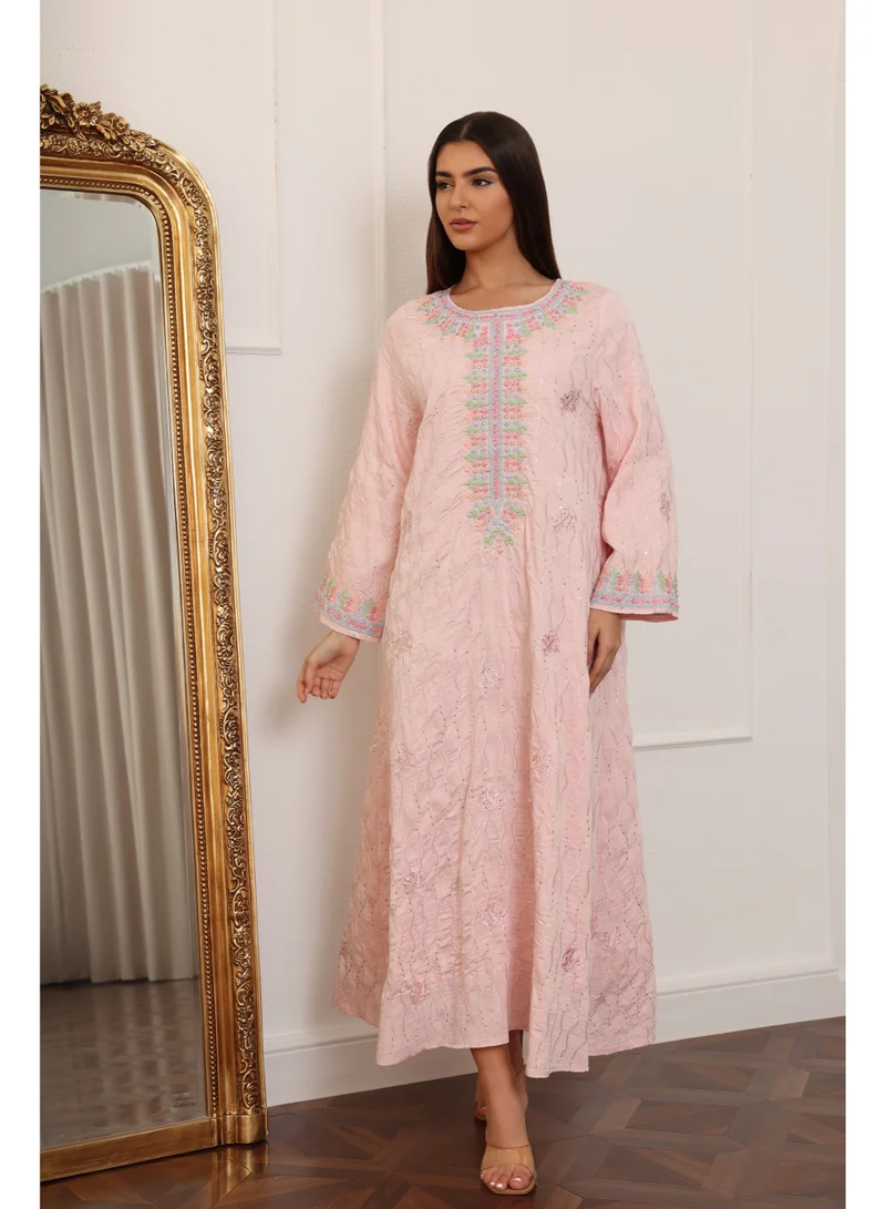 IKKXA Petal Jalabiya IK1100 Peach