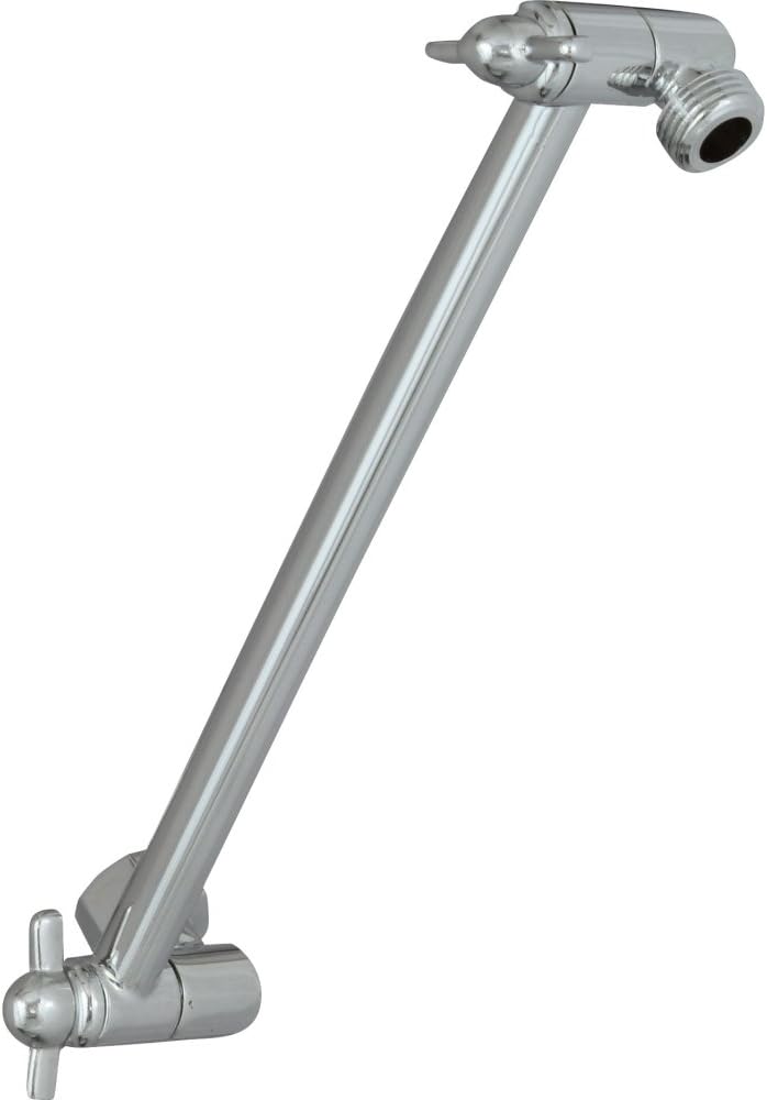 Delta Faucet 10-inch Adjustable Extension Shower Arm for Shower Heads, Chrome UA902-PK - Image 1