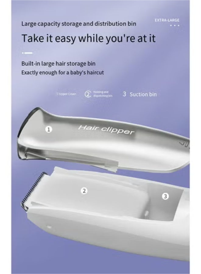 Yijan Waterproof Children’s Hair Clipper with Suction and USB - Image 3