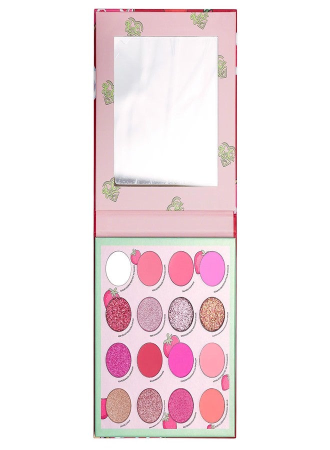 Kimchi Chic مجموعة ظلال العيون كيمتشي شيك دونات - 16 ظل غير لامع، صبغة، و glitters، متعددة الاستخدامات لمظهر النهار إلى الليل، خالية من القسوة، فراولة وكريمة - Image 1