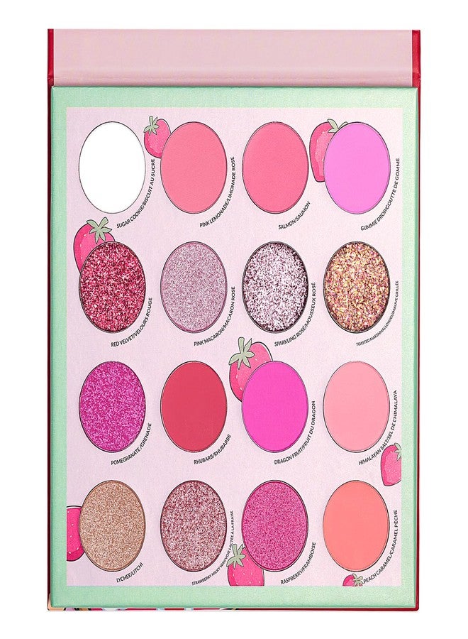 Kimchi Chic مجموعة ظلال العيون كيمتشي شيك دونات - 16 ظل غير لامع، صبغة، و glitters، متعددة الاستخدامات لمظهر النهار إلى الليل، خالية من القسوة، فراولة وكريمة - Image 5