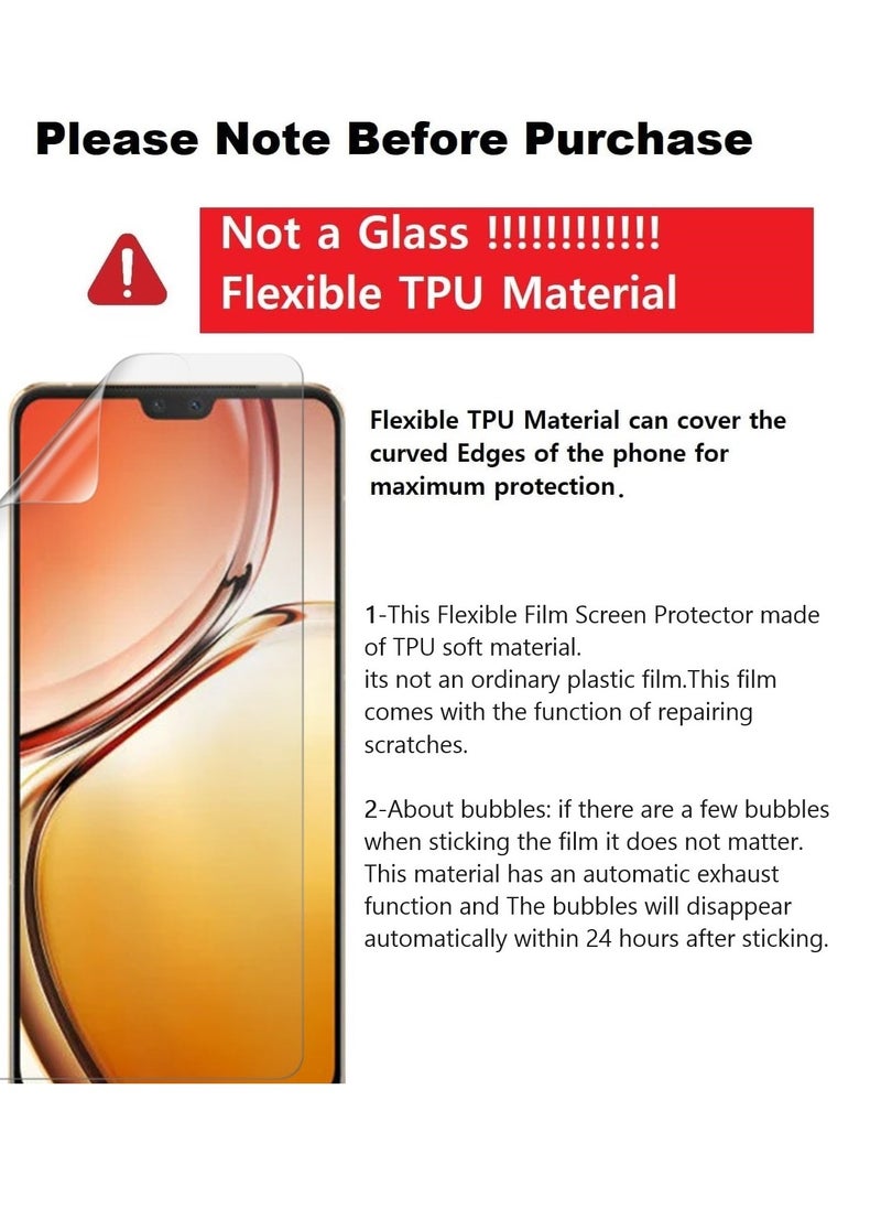 Unipha - Flexible TPU Screen Protector Designed For vivo V23 Pro Clear HD Self Healing Unbreakable Film - Image 1