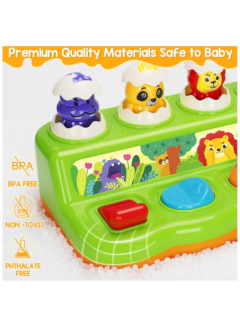 فايف ستار ألعاب تفاعلية منبثقة للأولاد والبنات بعمر سنة واحدة، ألعاب السبب والنتيجة من مونتيسوري مع الموسيقى والضوء، ألعاب موسيقية للتعلم المبكر للأطفال الصغار من سن 1 إلى 3 سنوات، هدية للرضع من سن 9 إلى 12 إلى 18 شهرًا - Image 3