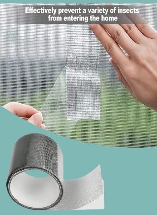 SHUTTLE ART Window Screen Repair Tape, 5X200 CM Strong Adhesive Waterproof Tape Fiberglass Covering mesh, Screenmend Door Mesh Repair Kit for Screen Tears Holes,Black - Image 5