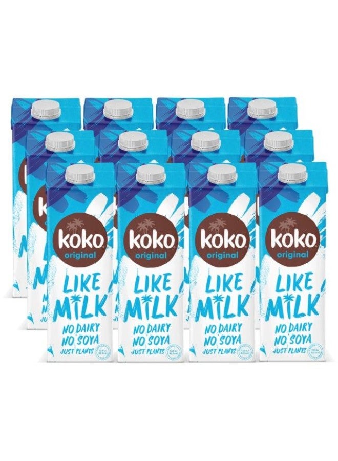 Coconut Milk, Original - 12 X 1 Litre, UK