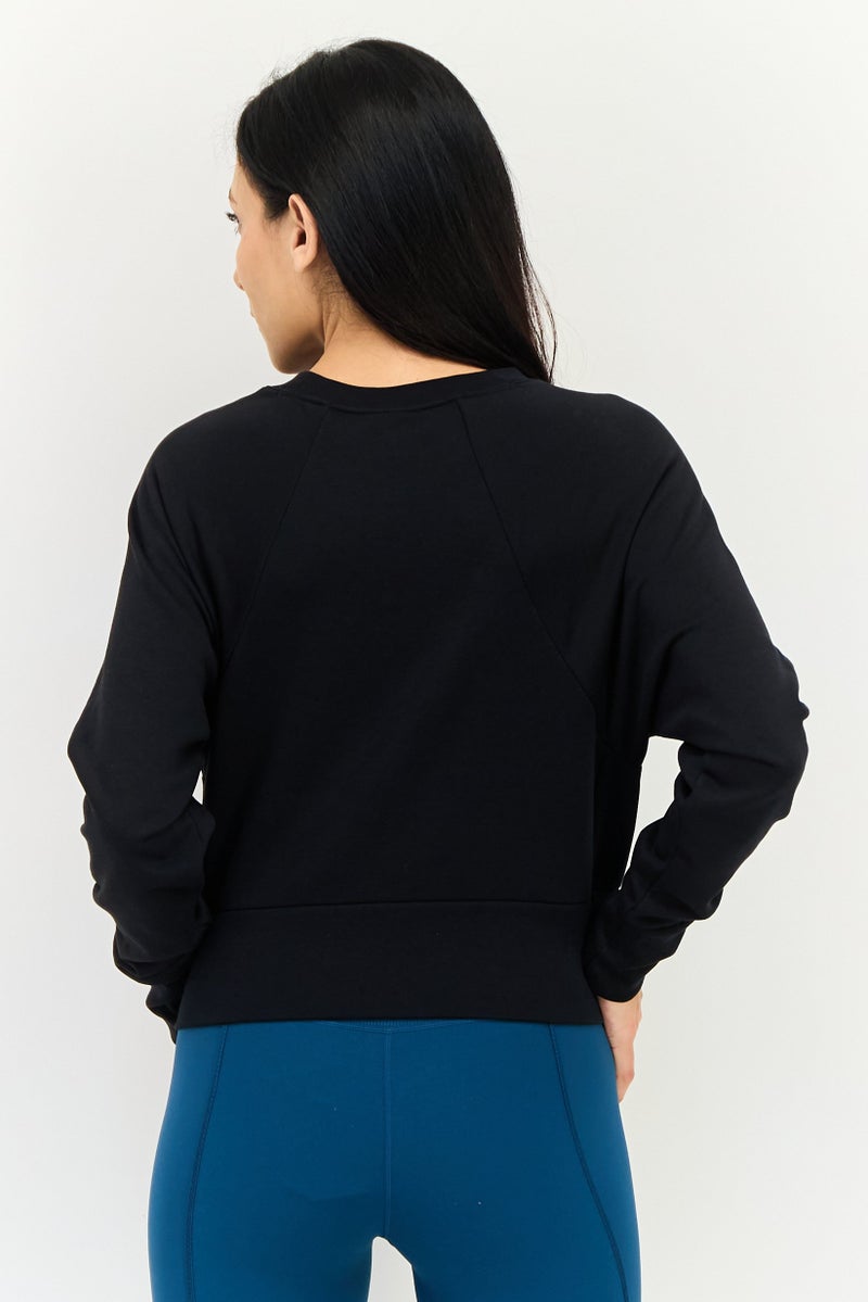 Nike Women Dri-Fit Long Sleeve Training Sweatshirt, Black - Image 4