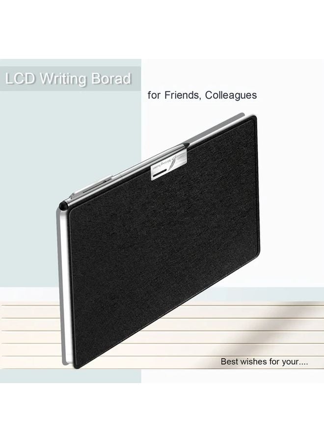 Portable 7.35 Inch Electronic Writing Tablet With Stylus Pen Foldable PU Case Black - Image 5